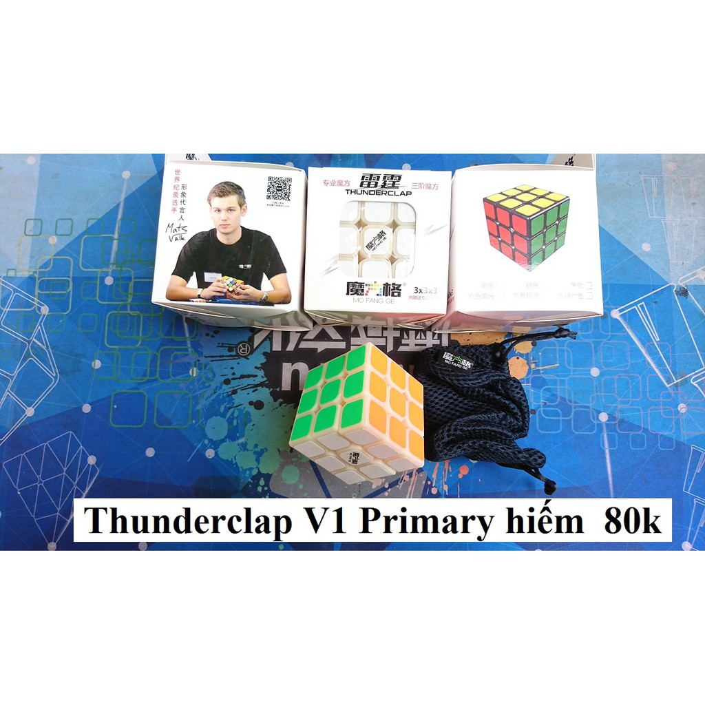 Rubik 3x3x3. Siêu Giảm Giá Thunderclap V1 Primary Hiếm