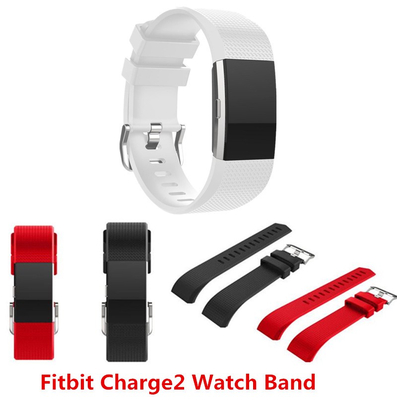 Dây đeo silicon mềm thay thế cho đồng hồ thông minh Fitbit Charge 2