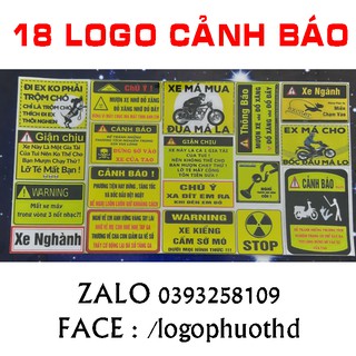 TEM CẢNH BÁO DÁN XE