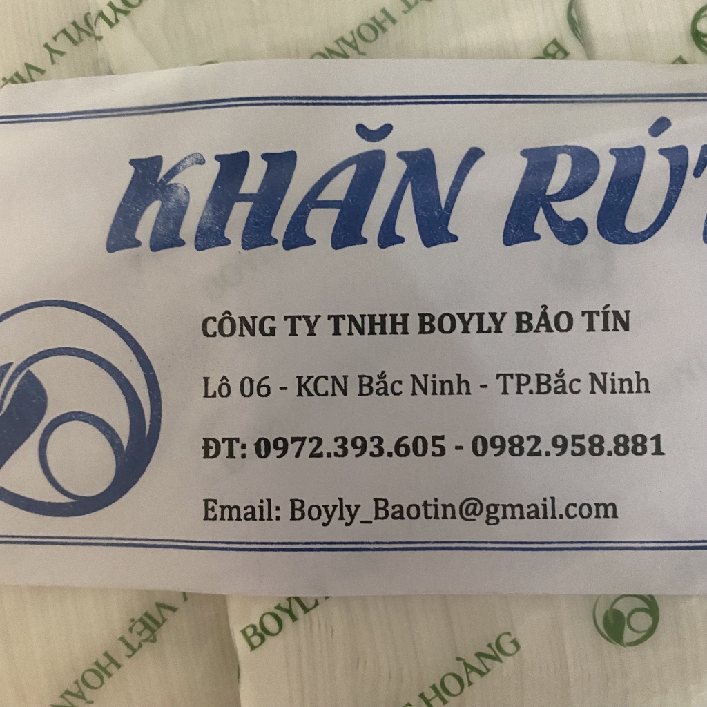 Khăn giấy ăn rút vuông có hương quế thơm, khổ 10 x 10cm cho quán ăn, nhà hàng