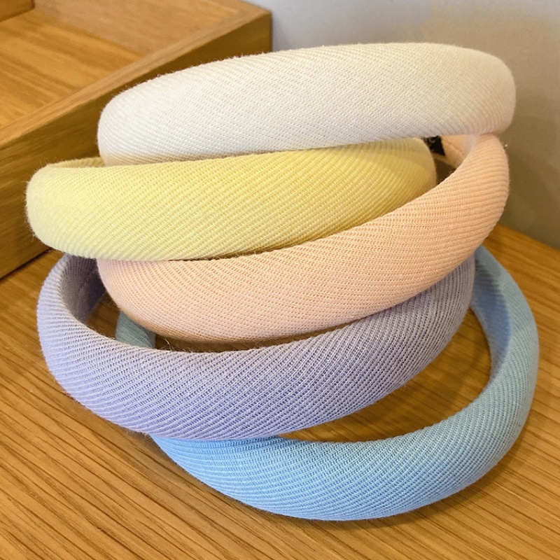 Băng đô cài tóc dày dặn màu sắc dễ thương phong cách Hàn quốc chất lượng cao