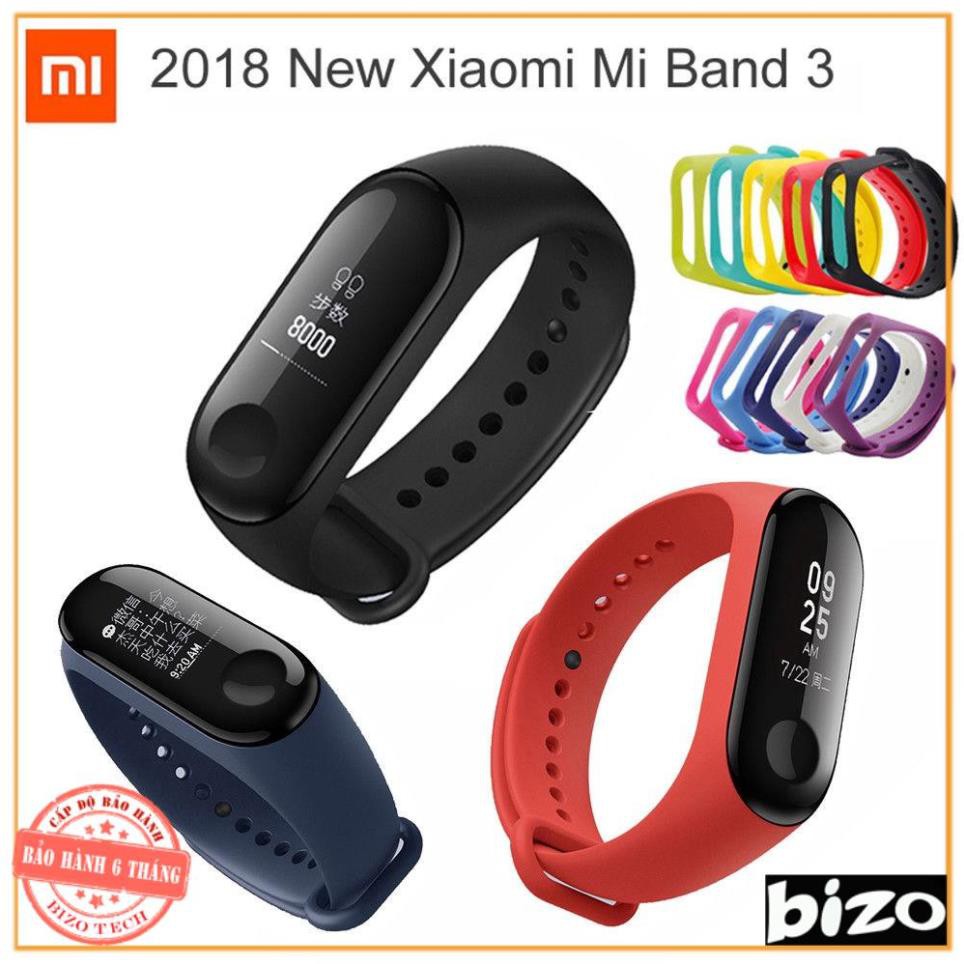 [CHÍNH HÃNG - BẢO HÀNH 12 THÁNG] Đồng hồ thông minh, vòng đeo tay thông minh xiaomi mi band 3 Chính hãng