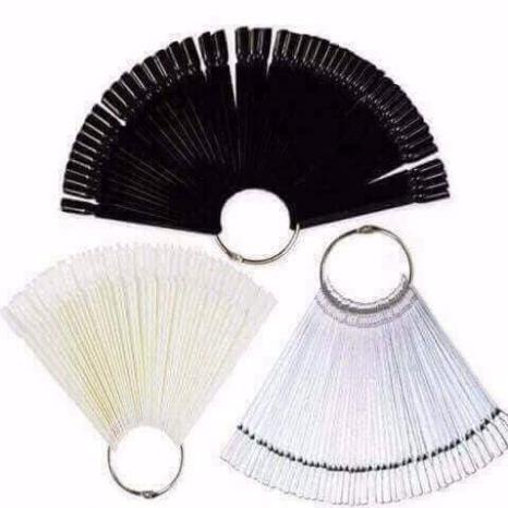 móng que vuông _(tập sơn ,tập vẽ)_(4 màu đen_hồng_đục_trong)