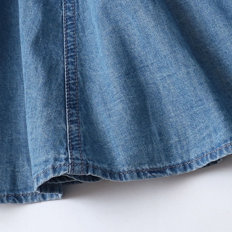 Chân váy bò bé gái 3-10 tuổi  Váy cotton 1 lớp cạp chun 0622