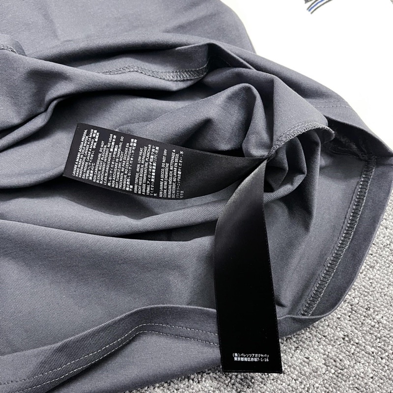 Áo tee BLCIAGA  wave logo chữ thêu cao cấp full tag túi, áo thun BLCAGA