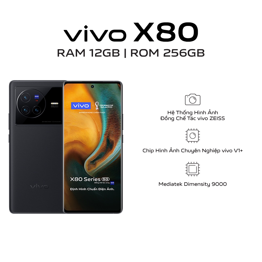 Điện thoại Vivo X80 (12GB/256GB) - Hàng chính hãng