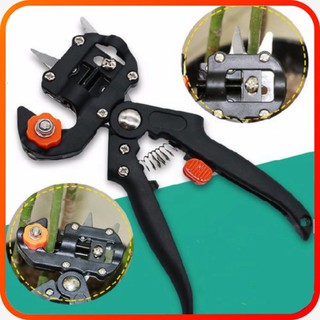 Kéo ghép cành đa năng chuyên dụng tặng 2 lưỡi cắt và trụ đỡ thay thế (màu đen)