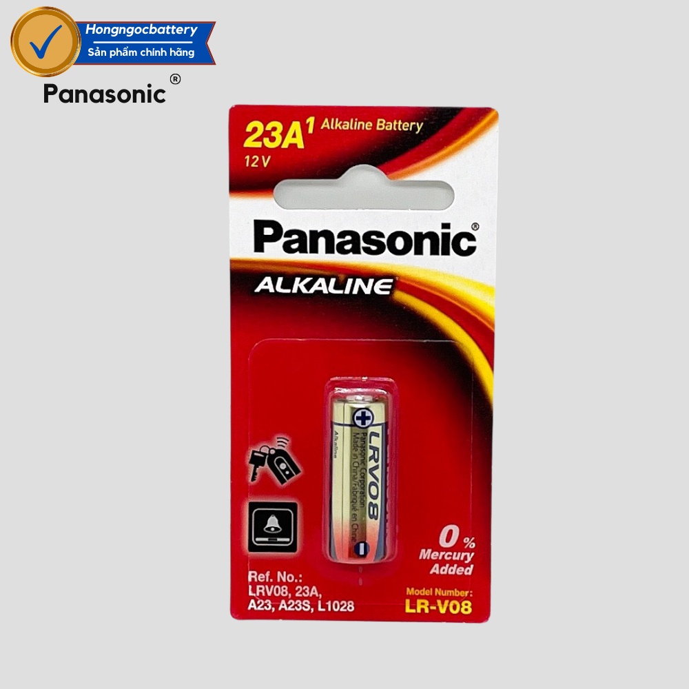 Vỉ 1 Viên Pin A23 Panasonic 12V Alkaline - Hàng chính hãng