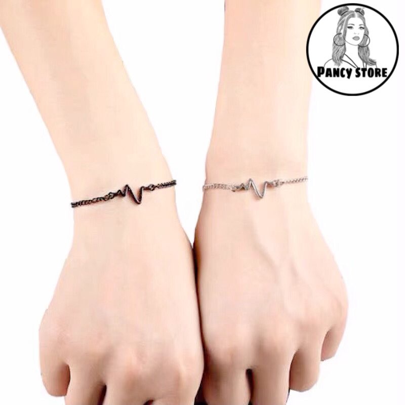 lắc tay vòng tay nhịp tim unisex