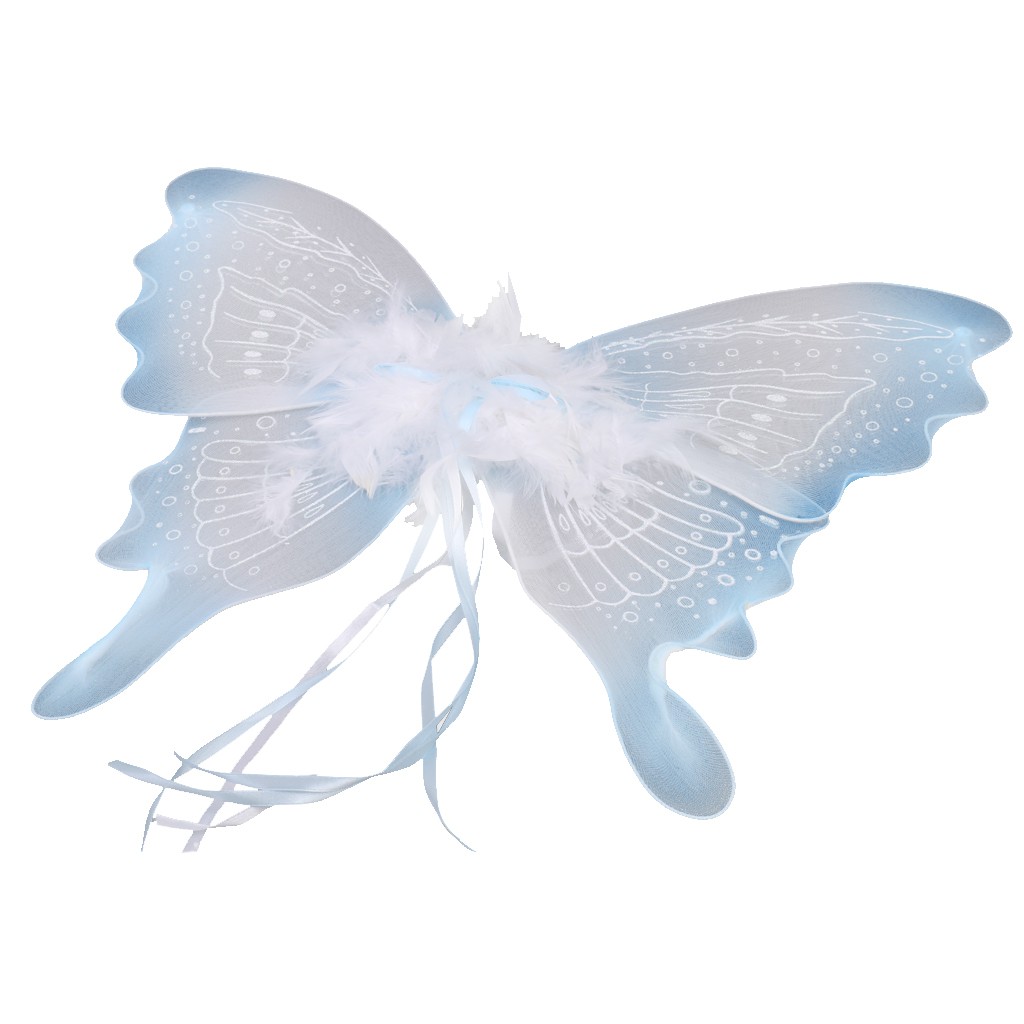 Cánh bướm bay màu xanh da trời thiên thần cho bé