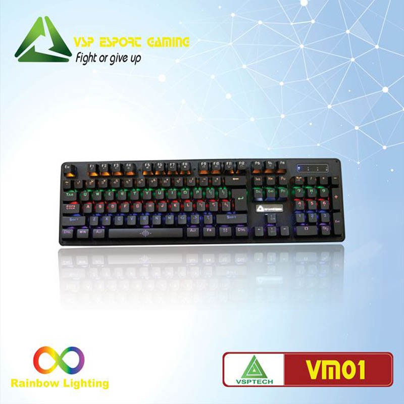 Bàn phím cơ Gaming VSP eSport VM01