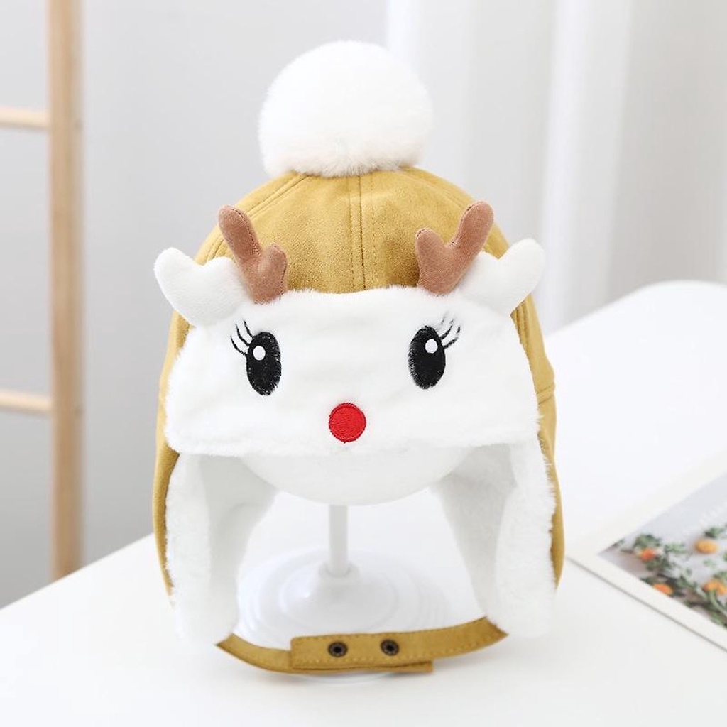 Mũ bịt tai giữ ấm hình tuần lộc siêu xinh 🍁FREESHIP🍁Mũ giữ ấm tai  đáng yêu dành cho bé