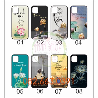 Ốp lưng ép kính iphone 11 /11 pro /11 pro max / 12 / 12 pro max / 13 / 13 pro max in hình thư pháp