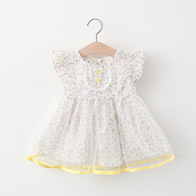Váy hoa nhí mùa hè phong cách Hàn D817