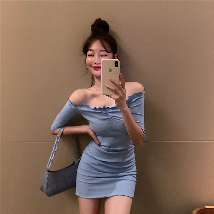 [ORDER ~15NGÀY] ĐẦM THUN BODY TRỄ VAI ✿ ROSASOONIE