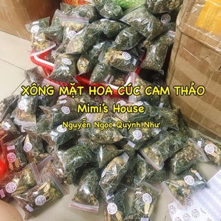 Xông mặt hoa cúc cam thảo