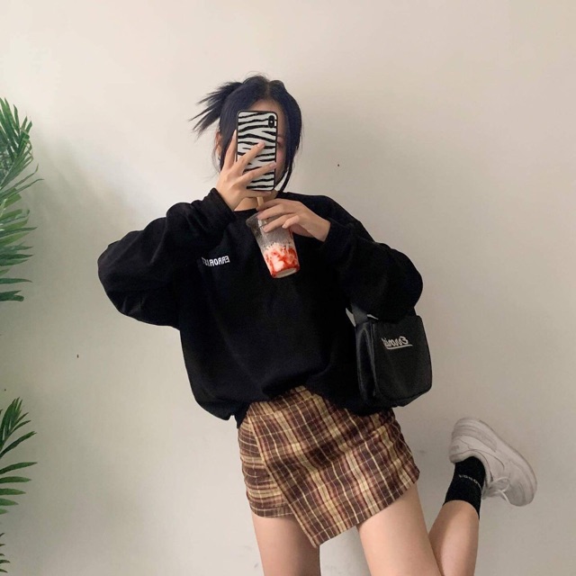 Áo ERRORIST sweater basic tím/đen