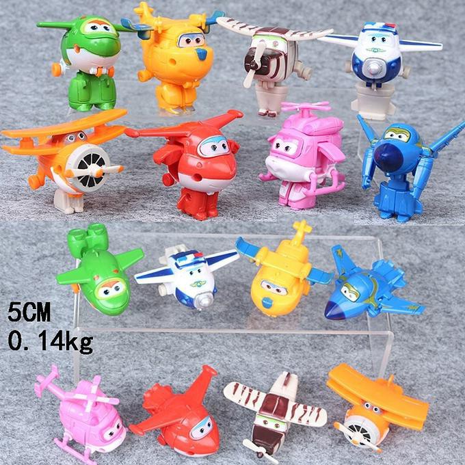 Set 8 Mô Hình Đồ Chơi Nhân Vật Siêu Anh Hùng Trong Phim Hoạt Hình "super Wings" 2 Pose "