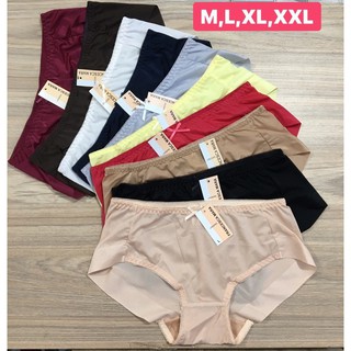 699 - Combo 5 quần lót nữ lụa trơn tàng hình Mara