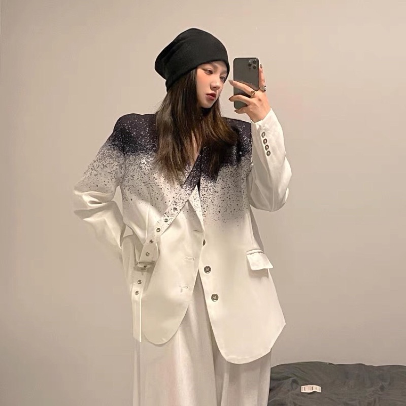 TKLIHN Áo khoác VEST ulzzang Áo khoác BLAZER ULZZANG loang màu HOT FASHION thiết kế ĐỘC LẠ cá tính 2021 KÈM 2 ẢNH THẬT | BigBuy360 - bigbuy360.vn