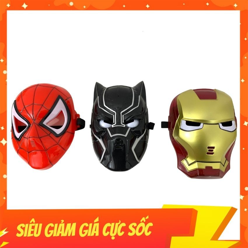 [Mã LIFETOYS1 giảm 30K đơn 99K] Đồ Chơi Mặt Nạ Siêu Anh Hùng, Có Đèn Sáng, Chất Liệu Cao Cấp, Cho Bé Nhập Vai Chiến Đấu