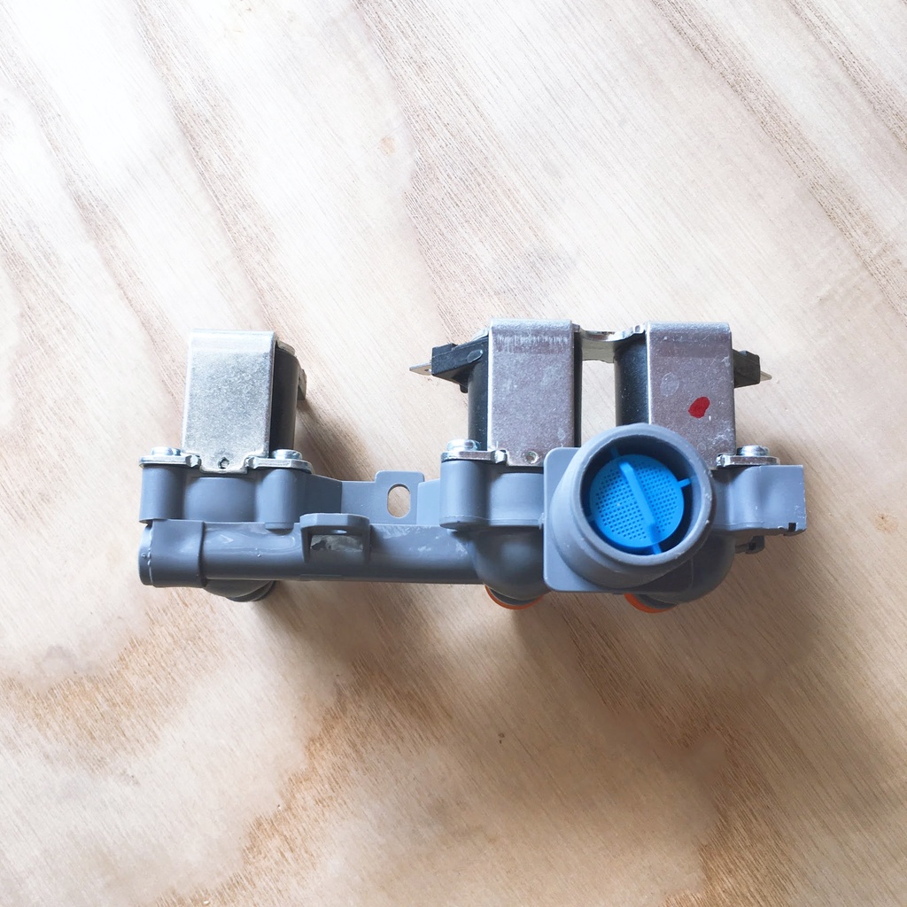 Van cấp nước máy giặt LG ba cổng DC 12V [LOẠI TỐT] Van cấp ba máy giặt LG, van điện từ máy giặt LG
