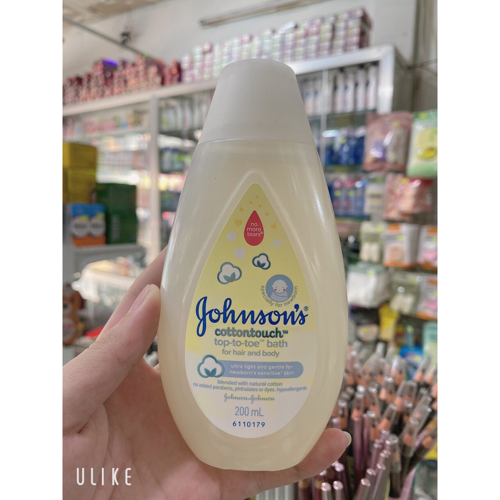 sữa tắm gội toàn thân mềm mịn JOHNSON'S BABY cottontouch 200ml [ chuẩn hàng 100%]