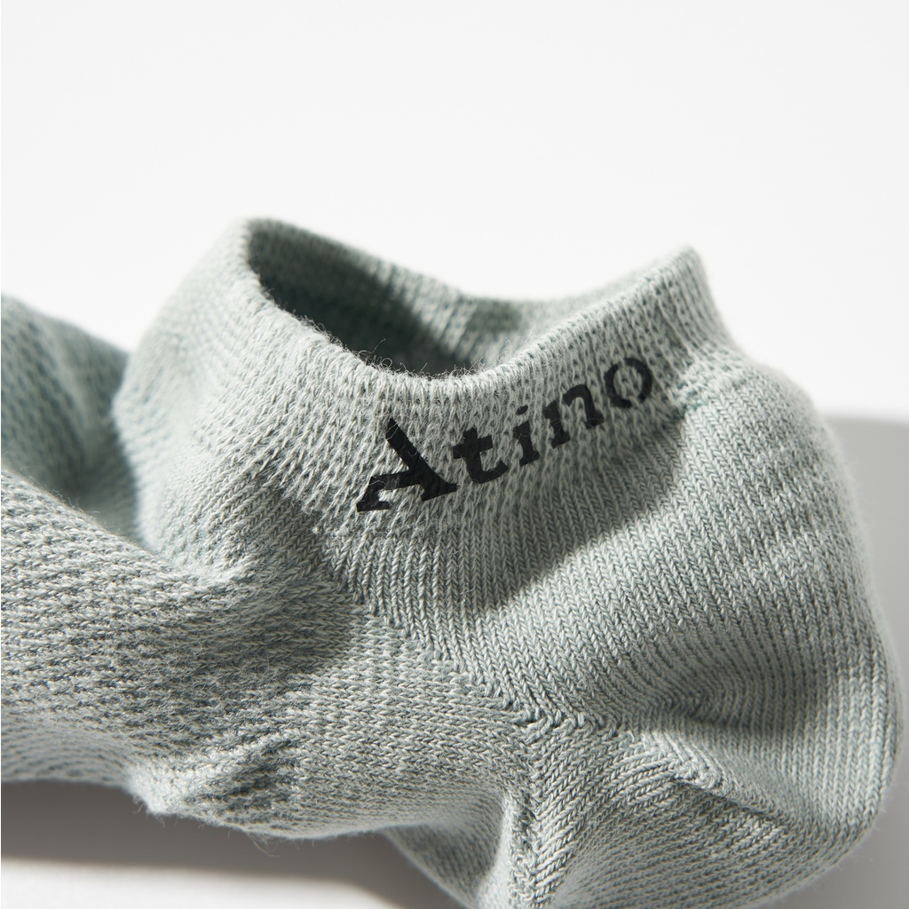 Tất nam Không Cổ Cotton Premium ATINO thiết kế lưới thông hơi thoáng khí khử mùi thấm mồ hôi AT2024
