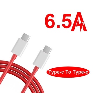 Cáp sạc nhanh hai đầu Type-C 6.5A cho Oneplus 8T 8 T 8 7 Pro 7t 6t 6 5t 5 3t 3