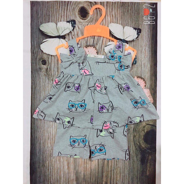 Bộ bèo bé gái 1-5T hàng bao chất