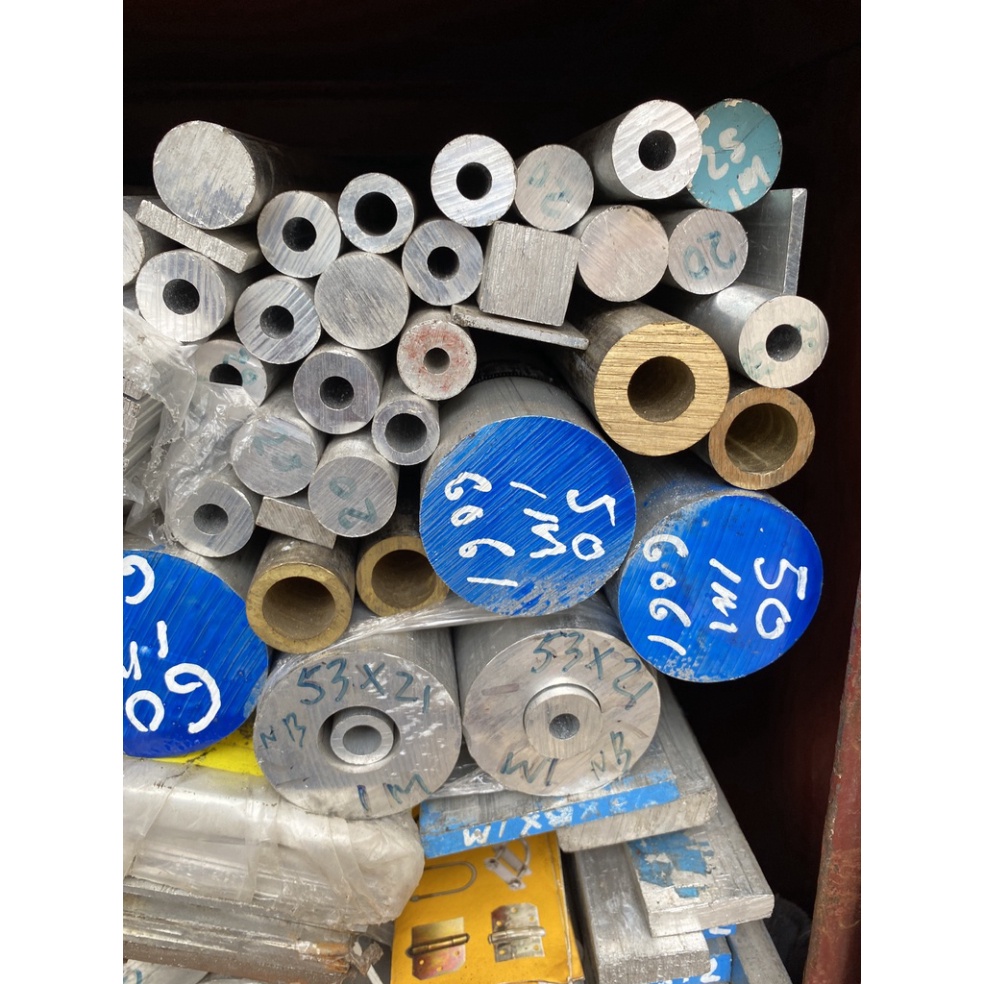 Cây Nhôm Rỗng,Cây Nhôm Lỗ Đường Kính 22mm,Đường Kính Trong 19mm Dài 1 Mét