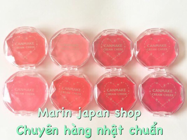 (Hàng chuẩn Nhật) Phấn đánh má hồng dạng kem cream tint của Canmake Tokyo Nhật Bản