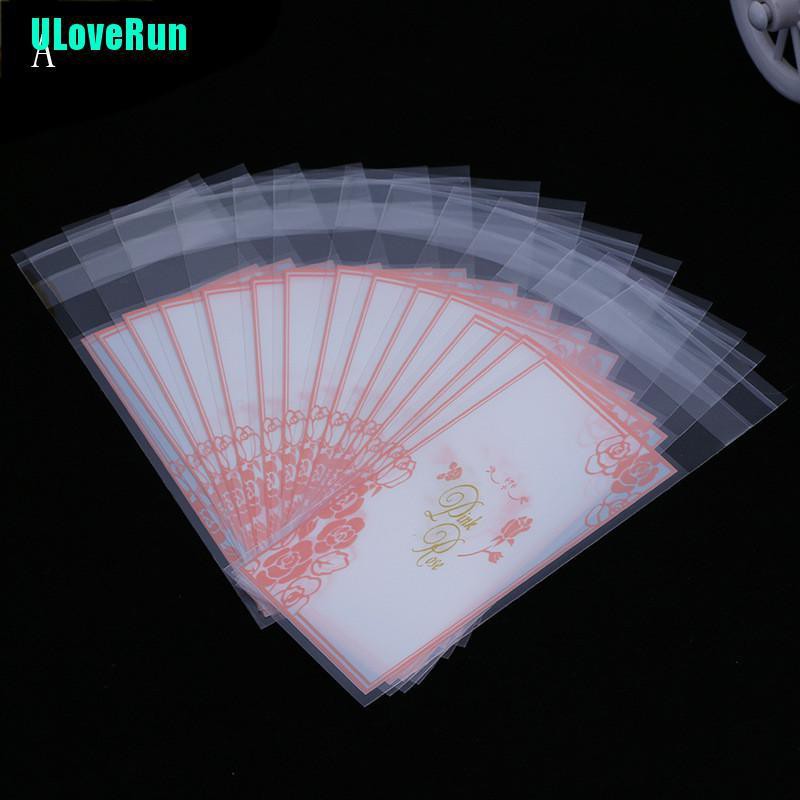 Set 100 Túi Nhựa Mini Tự Dính Dùng Để Đựng Bánh Quy Tiện Lợi