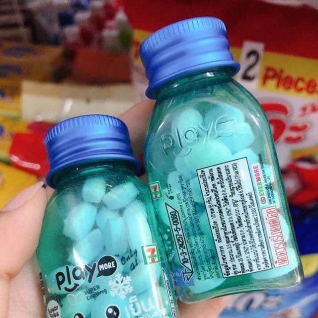 Kẹo ngậm play vị bạc hà 7-Eleven Thái Lan 25k/ lọ