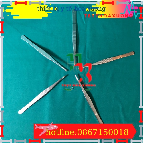 [Hàng Pakistan] Nỉa Thẳng Y Tế Không Mấu18cm- Nhíp Y Tế  Dùng Trong Phẩu Thuật Và Hộp Sơ Cứu Y Tế