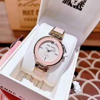 Đồng hồ nữ anne klein dây đá hồng 34mm