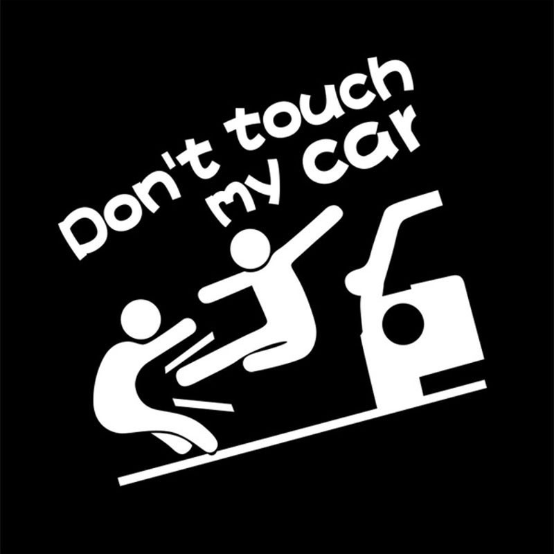 Decal DON'T TOUCH MY CAR trang trí xe hơi ô tô vui nhộn TRÁNH RA NÉ XA XE TA MAU KHÔNG OÁNH BÂY GIỜ!!!