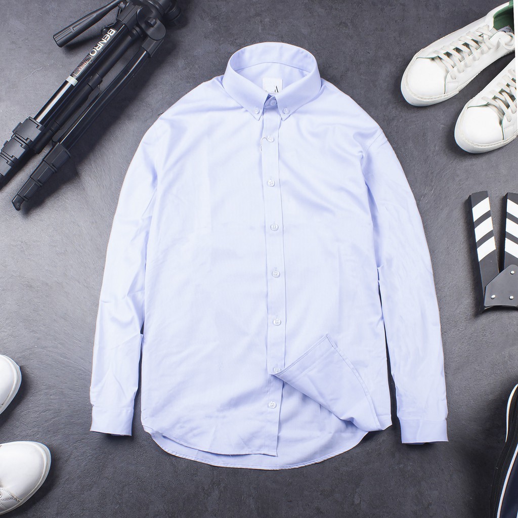 Áo sơ mi nam công sở VNXK vải 100% cotton chống nhăn , So mi dài tay cổ bẻ trắng đen nhiều màu Jan store | BigBuy360 - bigbuy360.vn