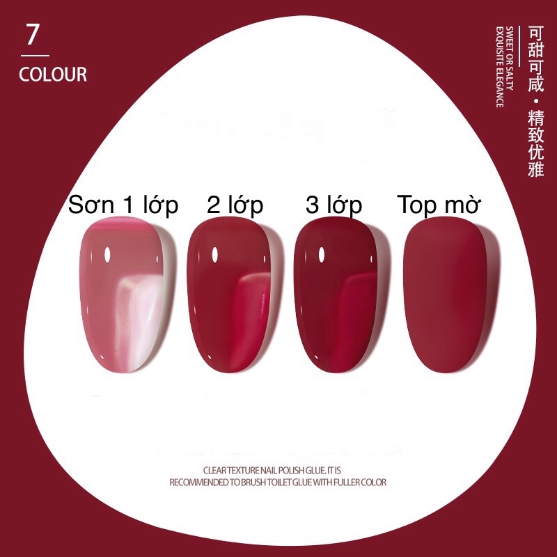 Sơn cream , sơn Gel nén phong cách Nhật Bản siêu đặc fullsize 5ml trang trí móng Nail
