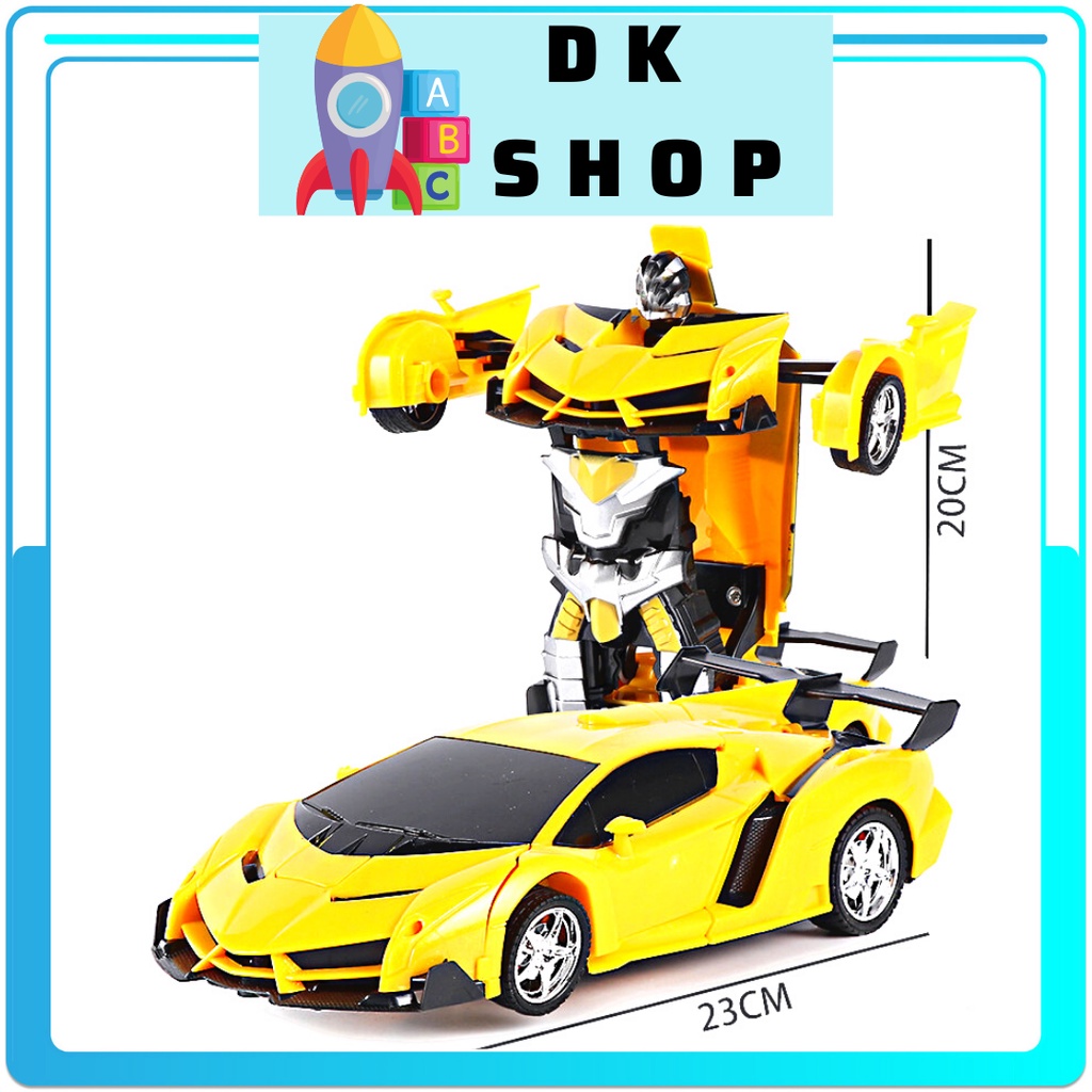 Mykingdom  ô tô biến hình robot - xe ô tô điều khiển từ xa -  robot biến hình -đồ chơi điều khiển từ xa có Sạc