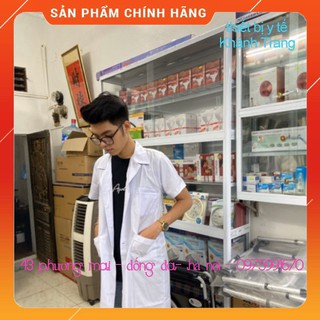 Áo blouse bác sĩ dáng dài