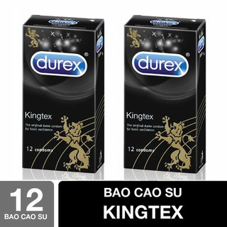 ⚡CHÍNH HÃNG⚡ Bao Cao Su Durex Kingtex 12 bcs