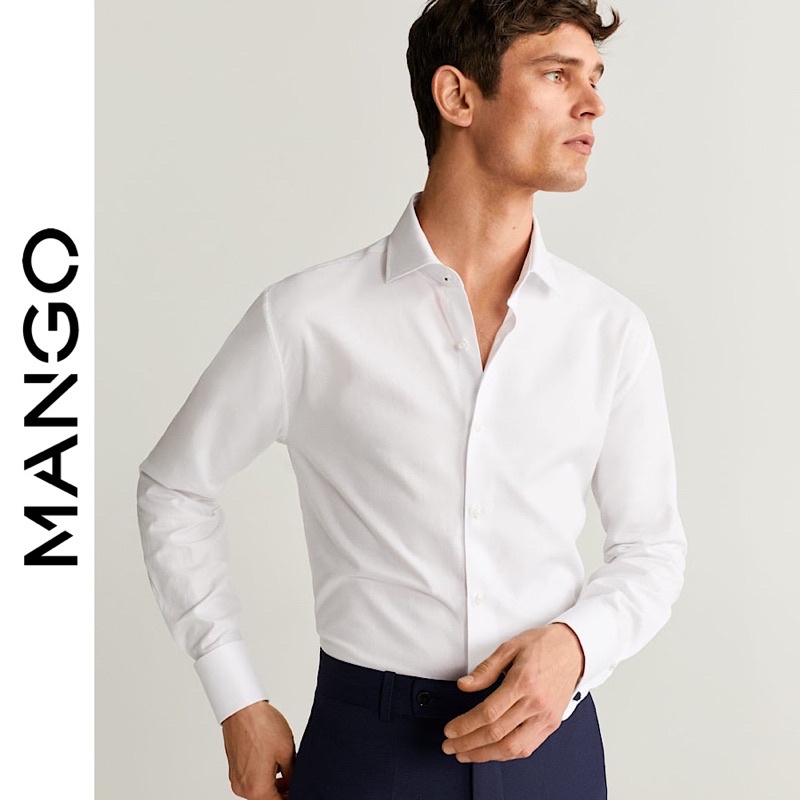 [Mango Auth] Áo Sơ Mi Nam Classic Mango Size L