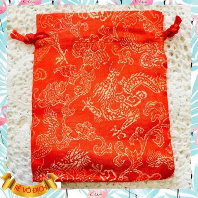 Combo 5 Túi Vải Long Phụng Bằng Gấm Đỏ may mắn sang chảnh - 7*9cm ...