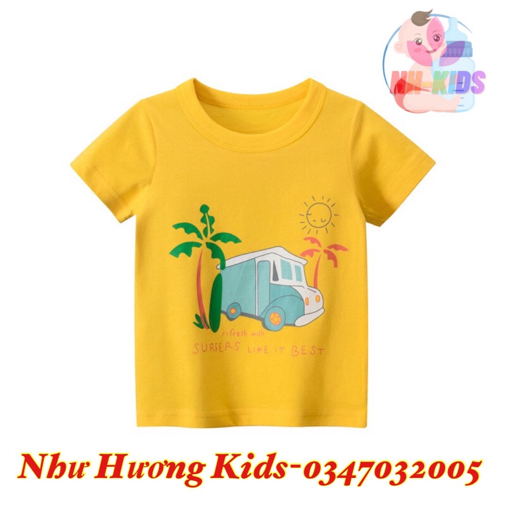 Áo bé trai 27KIDS áo thun cho bé chất cotton hàng xuất Âu Mỹ