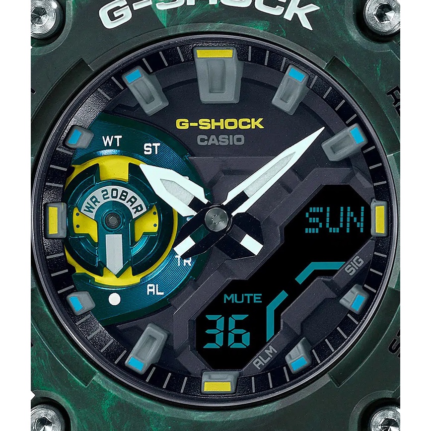 Đồng Hồ Casio Nam Dây Nhựa GSHOCK GA-2200MFR-3A Chính Hãng