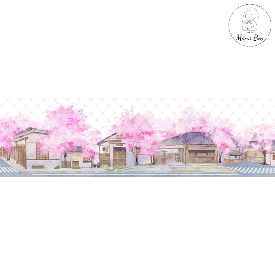 Washi tape phong cảnh đẹp chiết cute trang trí sổ MONO BOX PHS01