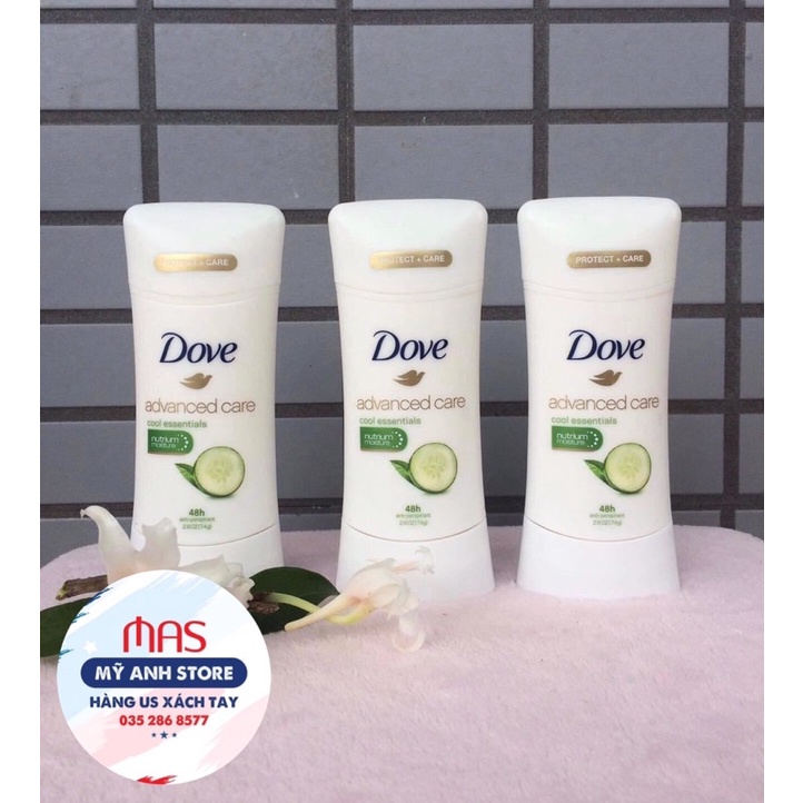 Lăn Khử Mùi Nữ​ Dove Advanced Care Go Fresh Lựu/ Dưa Leo 48H