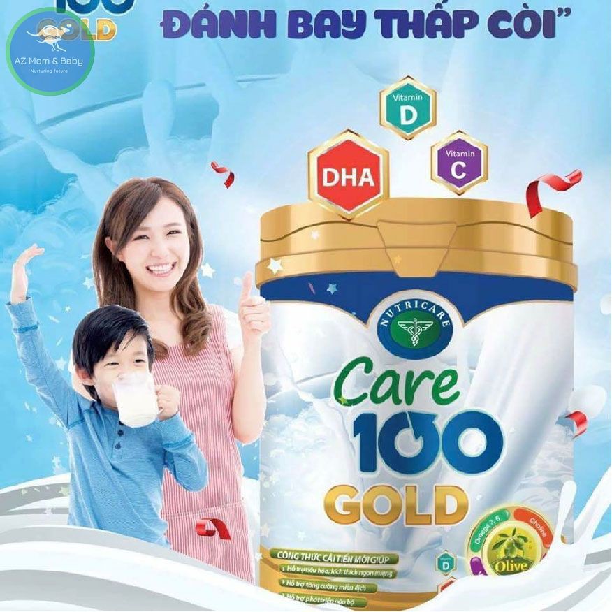 Sữa Nutricare Care 100 Gold cho trẻ biếng ăn suy dinh dưỡng (900g)