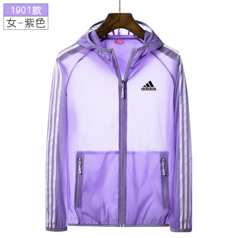 Áo Khoác Thể Thao Adidas Mỏng Có Mũ Trùm Đầu Chống Nắng Dành Cho Nam Và Nữ